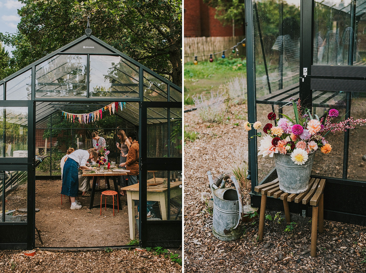Summer Clay Date - pottery in the garden