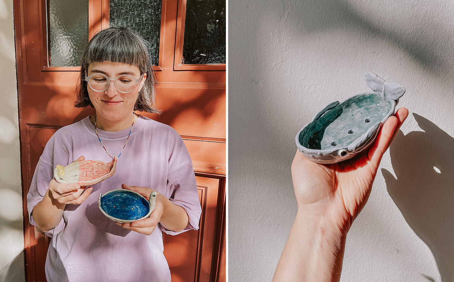 Whimsical soap dishes