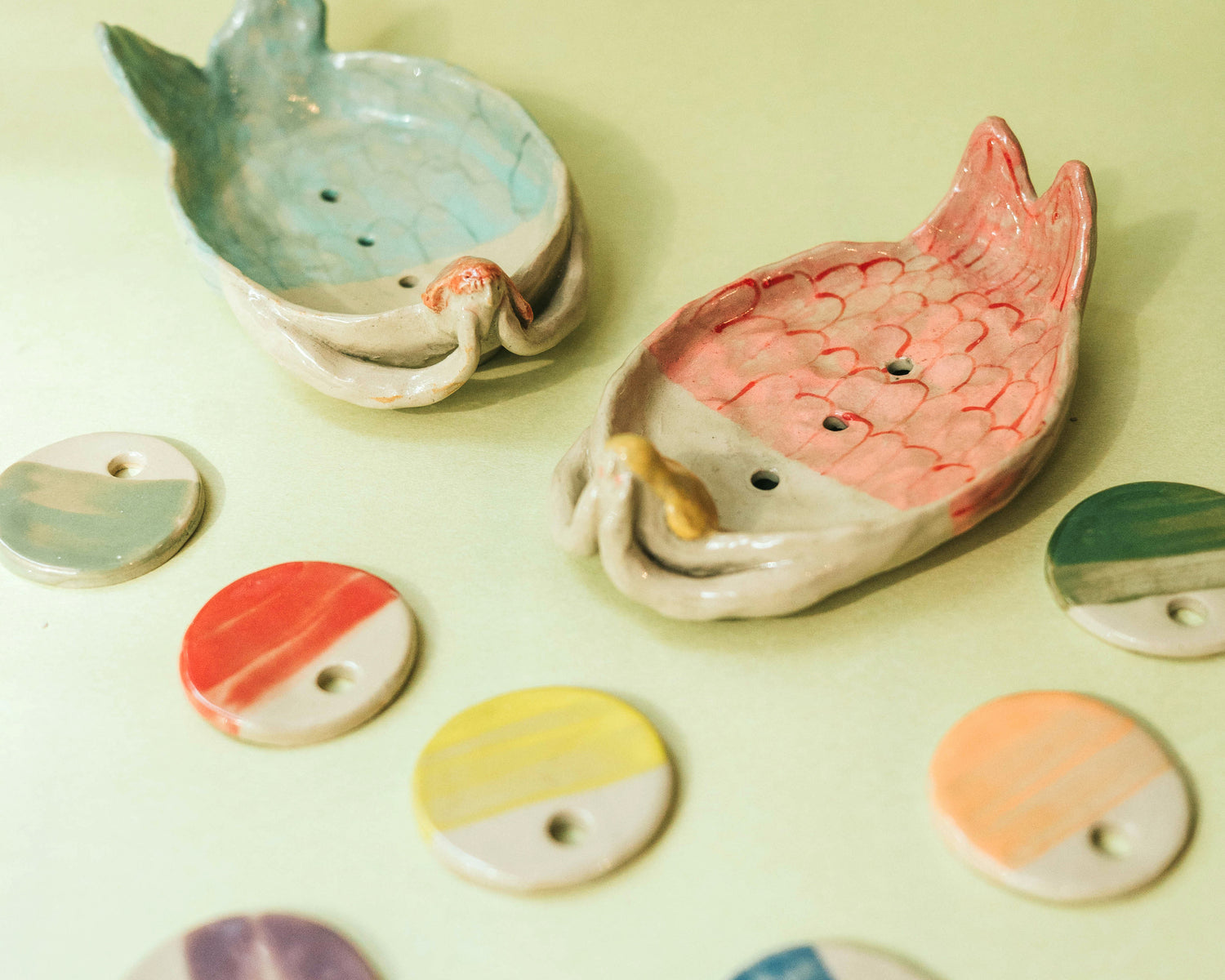Whimsical soap dishes
